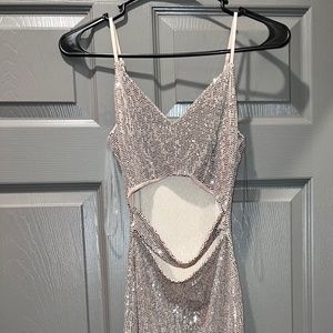 Gold Shimmer Bodycon Dress Size S